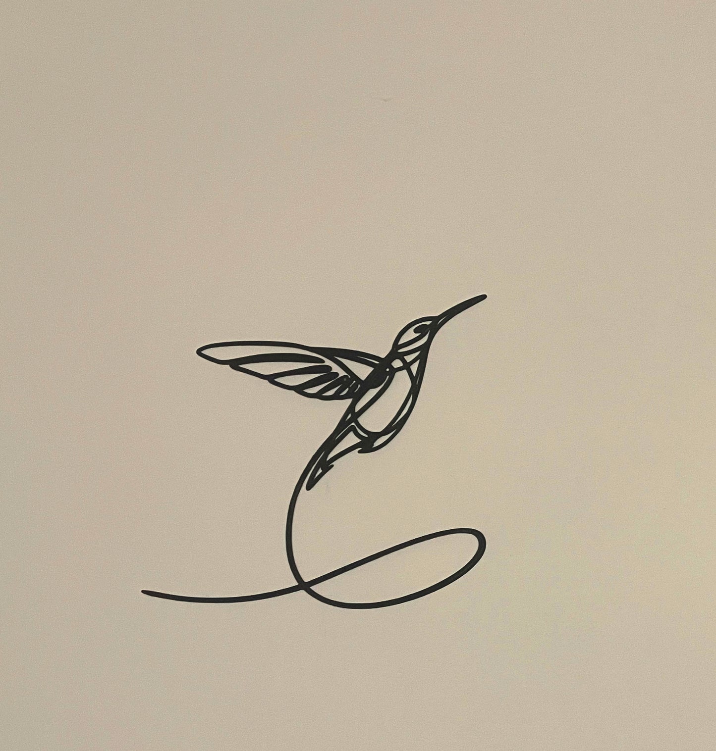 Wall art bird line