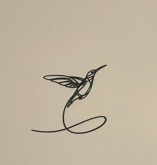 Wall art bird line