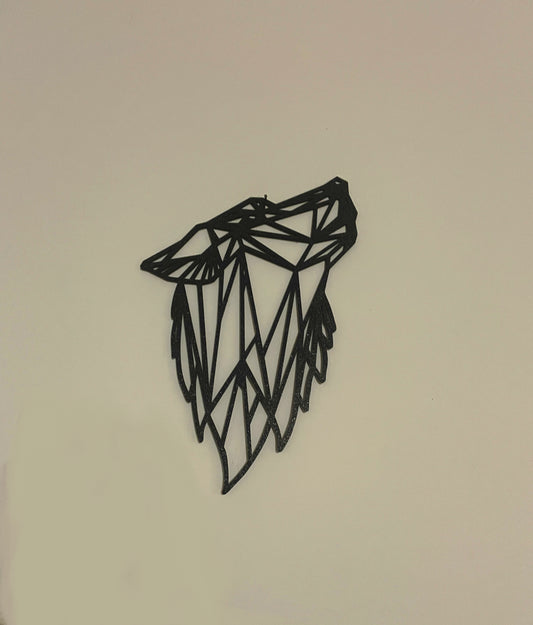 Wall art wolf howls