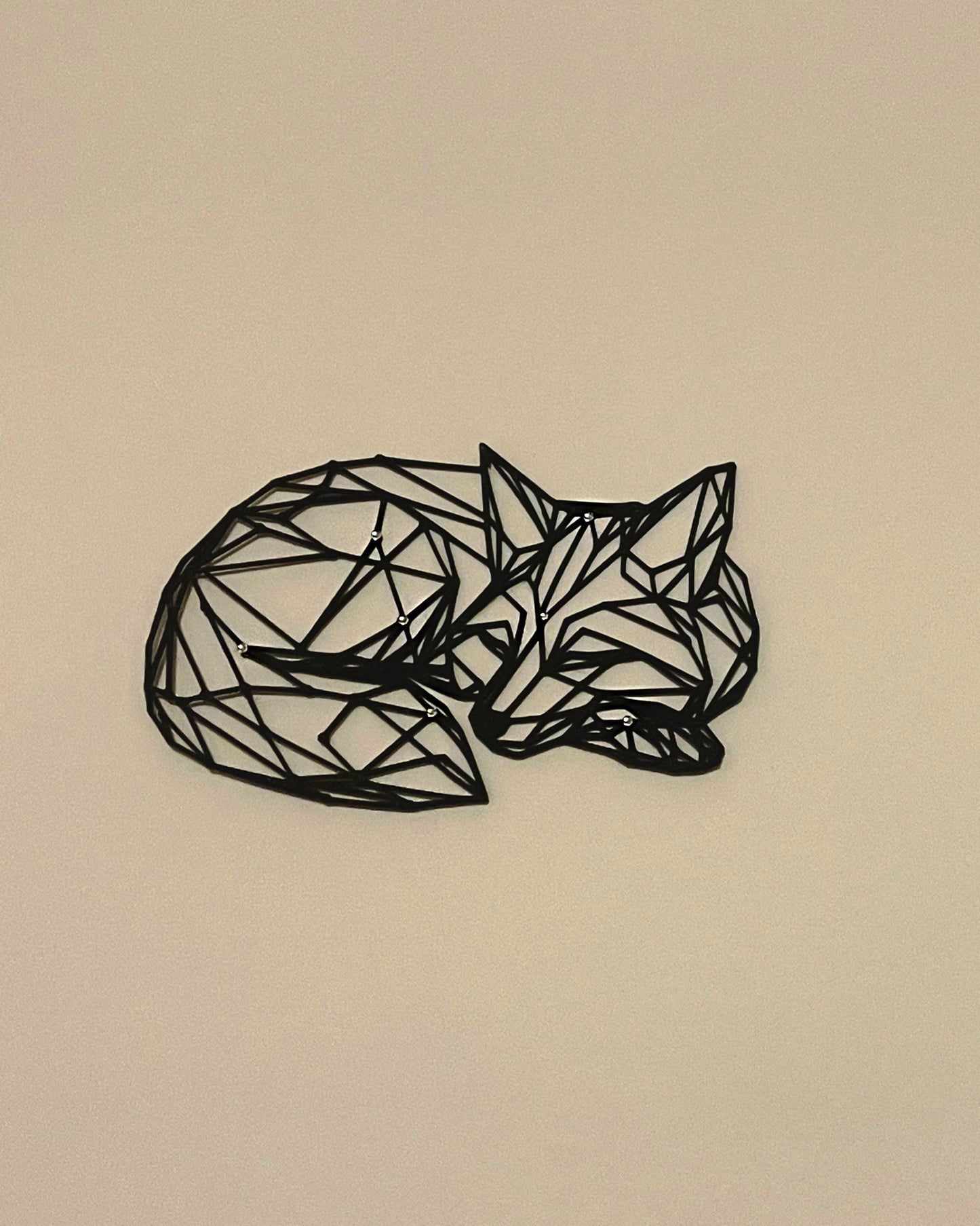 Wall art fox strass