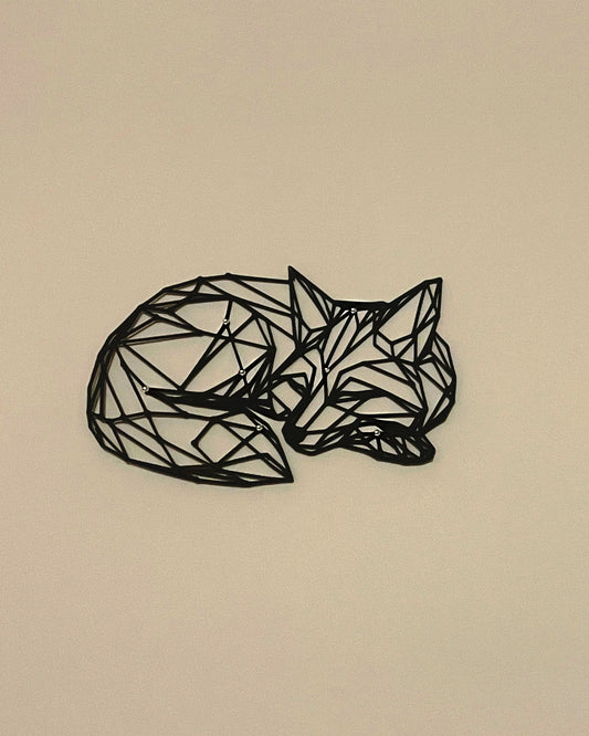Wall art fox strass