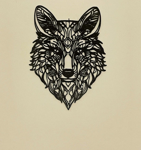 Wall art Wolf mandala strass